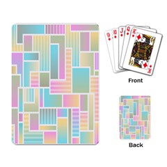 Color-blocks Playing Cards Single Design (rectangle)