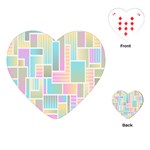 Color-blocks Playing Cards Single Design (Heart) Front