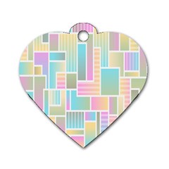 Color-blocks Dog Tag Heart (two Sides) by nateshop