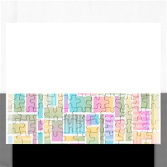 Color-blocks Rectangular Jigsaw Puzzl by nateshop