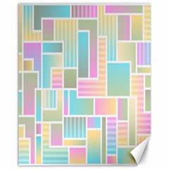 Color-blocks Canvas 11  X 14  by nateshop