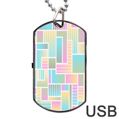 Color-blocks Dog Tag Usb Flash (two Sides) by nateshop