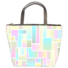 Color-blocks Bucket Bag by nateshop