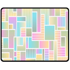 Color-blocks Fleece Blanket (medium) by nateshop