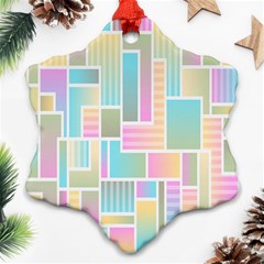 Color-blocks Ornament (snowflake) by nateshop