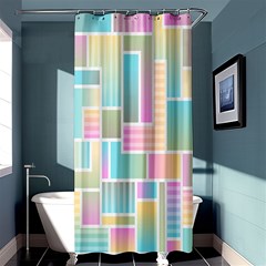 Color-blocks Shower Curtain 36  X 72  (stall)  by nateshop