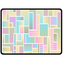 Color-blocks Two Sides Fleece Blanket (large) by nateshop