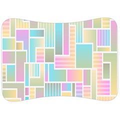 Color-blocks Velour Seat Head Rest Cushion by nateshop