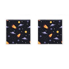 Cosmos Cufflinks (square) by nateshop