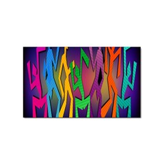 Dancing Sticker Rectangular (100 Pack)