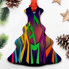 Dancing Christmas Tree Ornament (two Sides) by nateshop