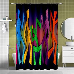 Dancing Shower Curtain 48  X 72  (small)  by nateshop