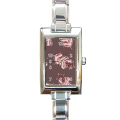 Feather Rectangle Italian Charm Watch by nateshop