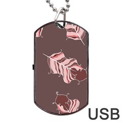 Feather Dog Tag Usb Flash (one Side) by nateshop