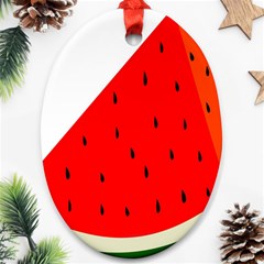 Fruit-01 Oval Ornament (two Sides) by nateshop