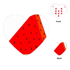 Fruit-01 Playing Cards Single Design (heart) by nateshop