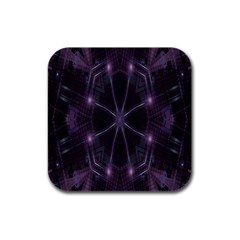 Geometric-art-001 Rubber Square Coaster (4 Pack) by nateshop