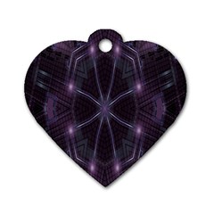 Geometric-art-001 Dog Tag Heart (two Sides) by nateshop