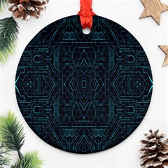 Geometric-art-003 Round Ornament (two Sides) by nateshop