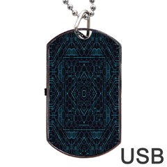 Geometric-art-003 Dog Tag USB Flash (One Side)