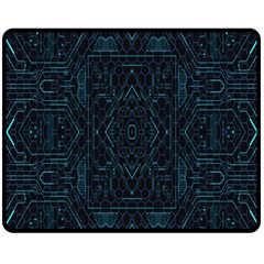 Geometric-art-003 Fleece Blanket (medium) by nateshop