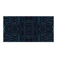 Geometric-art-003 Satin Wrap 35  X 70  by nateshop