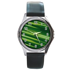 Green-01 Round Metal Watch by nateshop