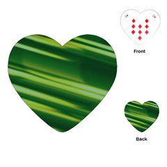 Green-01 Playing Cards Single Design (heart) by nateshop