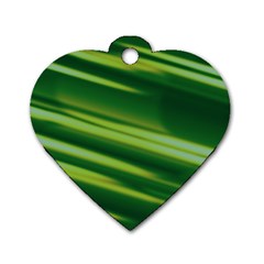 Green-01 Dog Tag Heart (two Sides) by nateshop