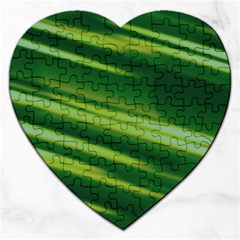 Green-01 Jigsaw Puzzle (heart) by nateshop