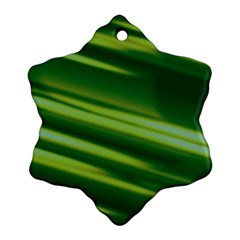 Green-01 Snowflake Ornament (two Sides) by nateshop