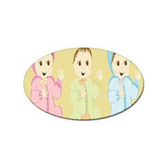 Happy 01 Sticker Oval (100 Pack) by nateshop