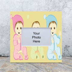 Happy 01 White Box Photo Frame 4  X 6  by nateshop