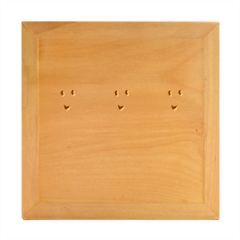 Happy 01 Wood Photo Frame Cube