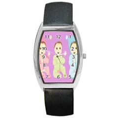 Happy 02 Barrel Style Metal Watch by nateshop