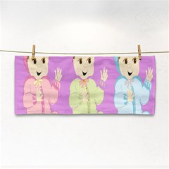 Happy 02 Hand Towel by nateshop