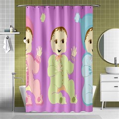 Happy 02 Shower Curtain 48  X 72  (small)  by nateshop