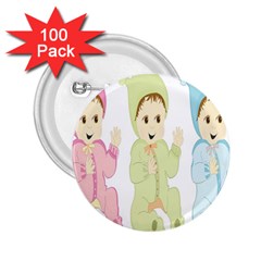 Happy 2 25  Buttons (100 Pack)  by nateshop