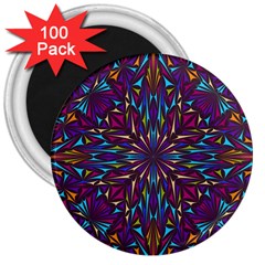 Kaleidoscope 3  Magnets (100 Pack) by nateshop