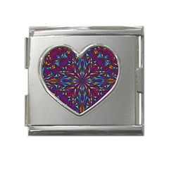 Kaleidoscope Mega Link Heart Italian Charm (18mm) by nateshop