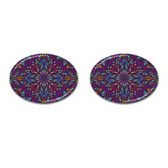 Kaleidoscope Cufflinks (oval) by nateshop