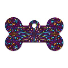 Kaleidoscope Dog Tag Bone (one Side) by nateshop