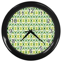 Leaf - 01 Wall Clock (black) by nateshop