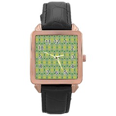 Leaf - 02 Rose Gold Leather Watch  by nateshop