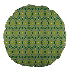 Leaf - 02 Large 18  Premium Flano Round Cushions by nateshop