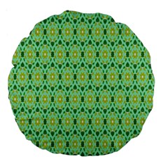 Leaf - 03 Large 18  Premium Flano Round Cushions by nateshop