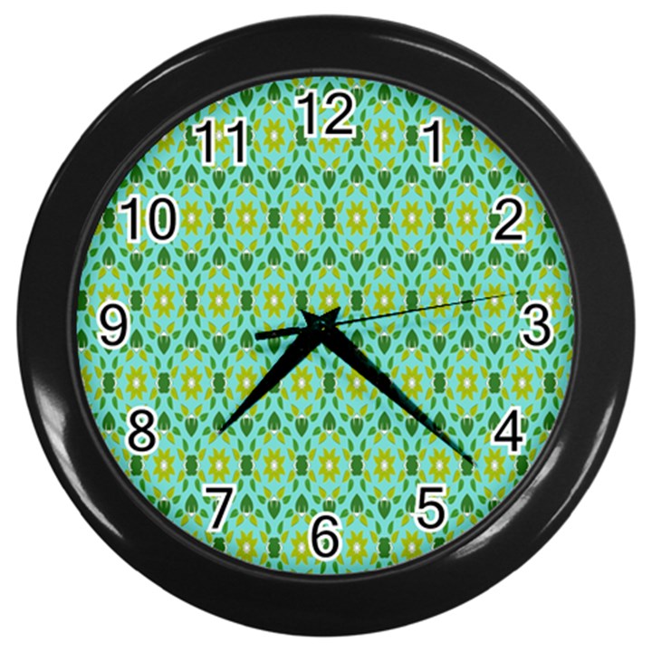 Leaf - 04 Wall Clock (Black)