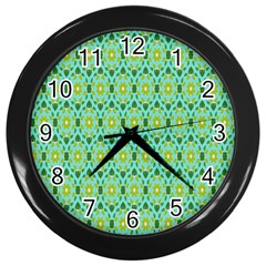 Leaf - 04 Wall Clock (black) by nateshop