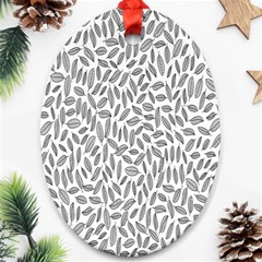 Leaves-011 Ornament (oval) by nateshop