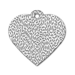 Leaves-011 Dog Tag Heart (two Sides) by nateshop